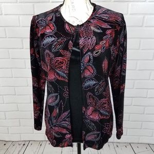 Elementz Velvet Glitter Cardigan